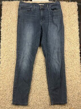 Levis Jeans Women Sz 31x30 Slimming Skinny Stretch Dark Wash Denim Red Tab Soft